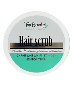 Скраб-пілинг для шкіри голови ментол TOP BEAUTY 250 мл