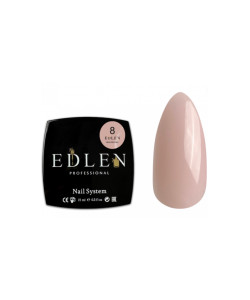Гель моделюючий для нарощування нігтів EDLEN BUILDER GEL №8 Нюд 15 мл