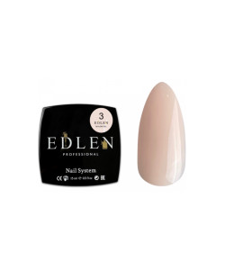 Гель моделюючий для нарощування нігтів EDLEN BUILDER GEL №3 Світлий теплий беж 15 мл