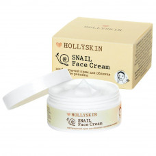 Пом'якшувальний крем для обличчя з муцином равлика HOLLYSKIN Snail Face Cream, 50мл.