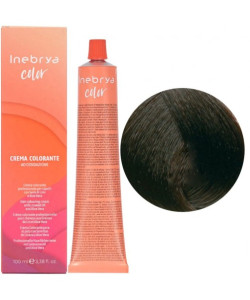 Крем-фарба для волосся Inebrya Color 6/73 темно-русий коричневий золотистий, 100 мл