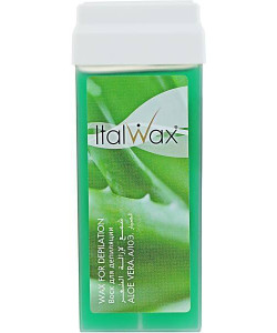 Віск для депіляції в картриджі Алое вера ItalWax, 100 мл.