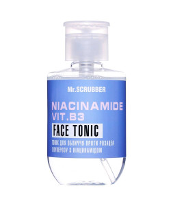 Тонік для обличчя проти розацеа і куперозу з ніацинамідом Niacinamide Vit. B3 Face Tonic Mr.SCRUBBER, 250 мл.