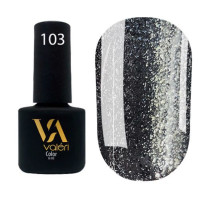 Гель-лак VALERI Color №103 графітовий з блискітками 6 ml