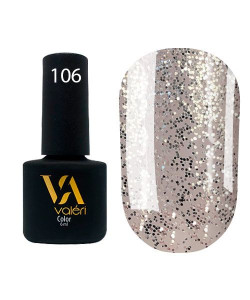 Гель-лак VALERI Color №106 блискітки срібні 6 ml