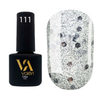 Гель-лак VALERI Color №111 блискітки срібні 6 ml