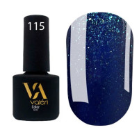 Гель-лак VALERI Color №115 темний синій з блискітками 6 ml