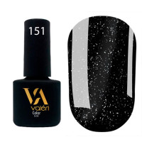 Гель-лак VALERI Color №151 чорний з блискітками 6 ml