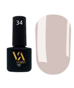 Гель-лак VALERI Color №034 бежевий 6 мл VA34