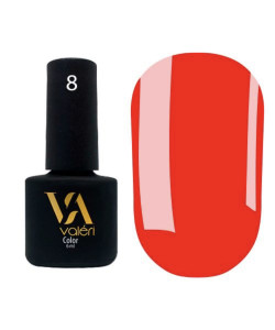 Гель-лак VALERI Color №008 червоно-помаранчевий 6 мл VA8