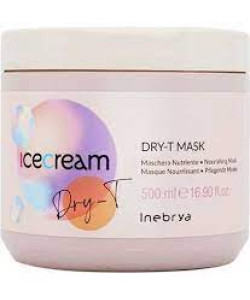 Маска для сухого, кучерявого та фарбованого волосся Inebrya Dry-T Mask, 500 мл
