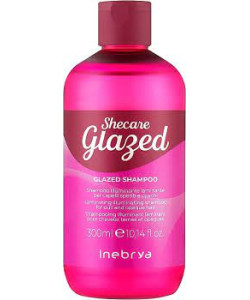 Шампунь для блиску волосся з ефектом глазурування Inebrya Sheсare Glazed Shampoo, 300 мл
