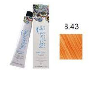 Фарба для волосся Nouvelle Smart 8.43 світло-мідний золотисто-коричневий, 60 мл