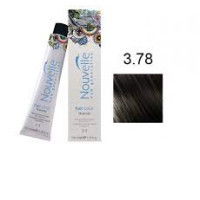 Фарба для волосся Nouvelle Hair Color 3.78 чорна перлина, 100 мл