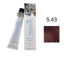 Фарба для волосся Nouvelle Hair Color 5.43 світло-мідний золотисто-русявий, 100 мл