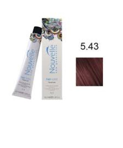 Фарба для волосся Nouvelle Hair Color 5.43 світло-мідний золотисто-русявий, 100 мл