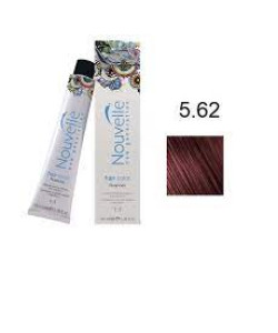 Крем-фарба для волосся Nouvelle Hair Color 5.62 світлий червоний матово-коричневий, 100 мл