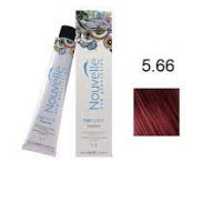 Фарба для волосся Nouvelle Hair Color 5.66 яскравий світло-червоний коричневий, 100 мл