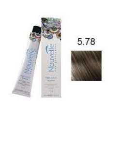 Фарба для волосся Nouvelle Hair Color 5.78 граніт, 100 мл