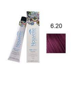 Фарба для волосся Nouvelle Hair Color 6.20 темно-фіолетовий русявий, 100 мл