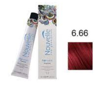 Фарба для волосся Nouvelle Hair Color 6.66 насичений темно-червоний русявий, 100 мл
