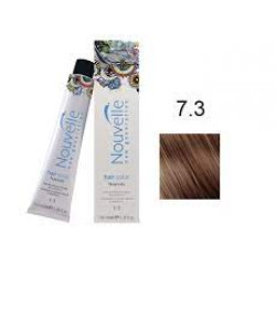 Фарба для волосся Nouvelle Hair Color 7.3 середньо-золотистий русявий, 100 мл