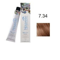 Фарба для волосся Nouvelle Hair Color 7.34 золотистий мідно-русявий, 100 мл
