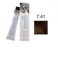 Фарба для волосся Nouvelle Hair Color 7.41 сердолік, 100 мл
