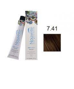 Фарба для волосся Nouvelle Hair Color 7.41 сердолік, 100 мл
