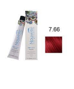 Фарба для волосся Nouvelle Hair Color 7.66 насичений червоний русявий, 100 мл