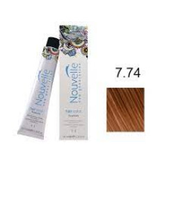 Фарба для волосся Nouvelle Hair Color 7.74 дуб, 100 мл