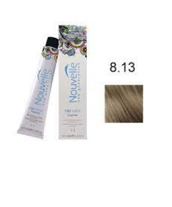 Фарба для волосся Nouvelle Hair Color 8.13 світло-попелястий золотисто-русявий, 100 мл