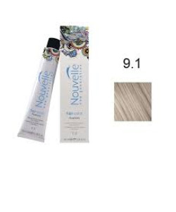 Фарба для волосся Nouvelle Hair Color 9.1 попелястий блондин, 100 мл