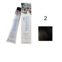 Фарба для волосся Nouvelle Hair Color 2 дуже темно-коричнева, 100 мл