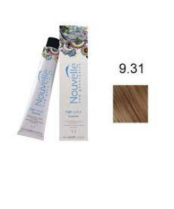 Фарба для волосся Nouvelle Hair Color 9.31 золотистий попелястий блондин, 100 мл
