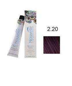 Фарба для волосся Nouvelle Hair Color 2.20 брюнет з фіолетовим відливом, 100 мл