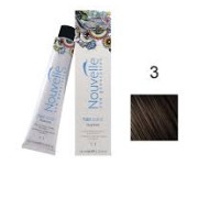 Фарба для волосся Nouvelle Hair Color 3 темно-коричневий, 100 мл