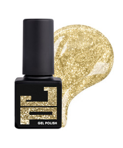 Гель-лак Jerden Proff Gel Polish №12 (золотий з блискітками), 5 мл 