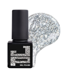 Гель-лак Jerden Proff Gel Polish №15 (срібний з блискітками), 5 мл 