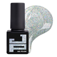 Гель-лак Jerden Proff Gel Polish №16 (срібний з голографічним мікроблиском), 5 мл 