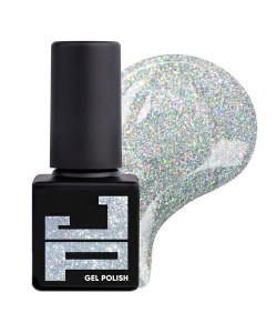Гель-лак Jerden Proff Gel Polish №16 (срібний з голографічним мікроблиском), 5 мл 