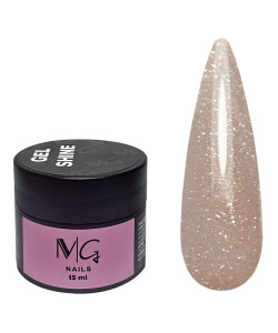 Гель для нарощування MG Shine Gel №03 (бежевий, світловідбивний), 15 мл