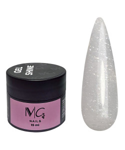 Гель для нарощування MG Shine Gel №04 (молочний, світловідбивний), 15 мл