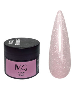 Гель для нарощування MG Shine Gel №05 (рожевий, світловідбивний), 15 мл