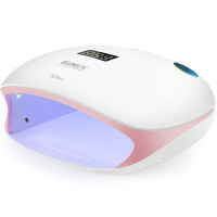 SUNUV Універсальна UV LED лампа Sun4S 48 Вт, White, рожева вставка, кварцові світлодіоди