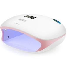 SUNUV Універсальна UV LED лампа Sun4S 48 Вт, White, рожева вставка, кварцові світлодіоди
