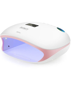 SUNUV Універсальна UV LED лампа Sun4S 48 Вт, White, рожева вставка, кварцові світлодіоди
