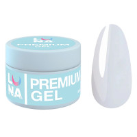 Гель для нарощування Luna Premium Gel №02 (молочний), 15 мл