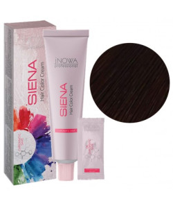 Крем-фарба jNOWA Professional SIENA CHROMATIC SAVE 4/0 Коричневий, 90 мл