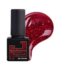 Гель-лак Jerden Proff Gel Polish №50 (червоний з блискітками), 5 мл 